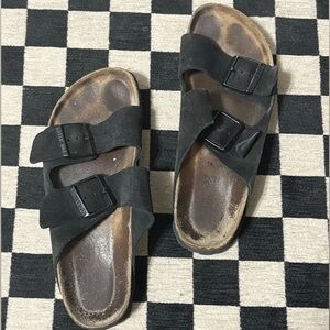 Birkenstock Arizona suede sandals